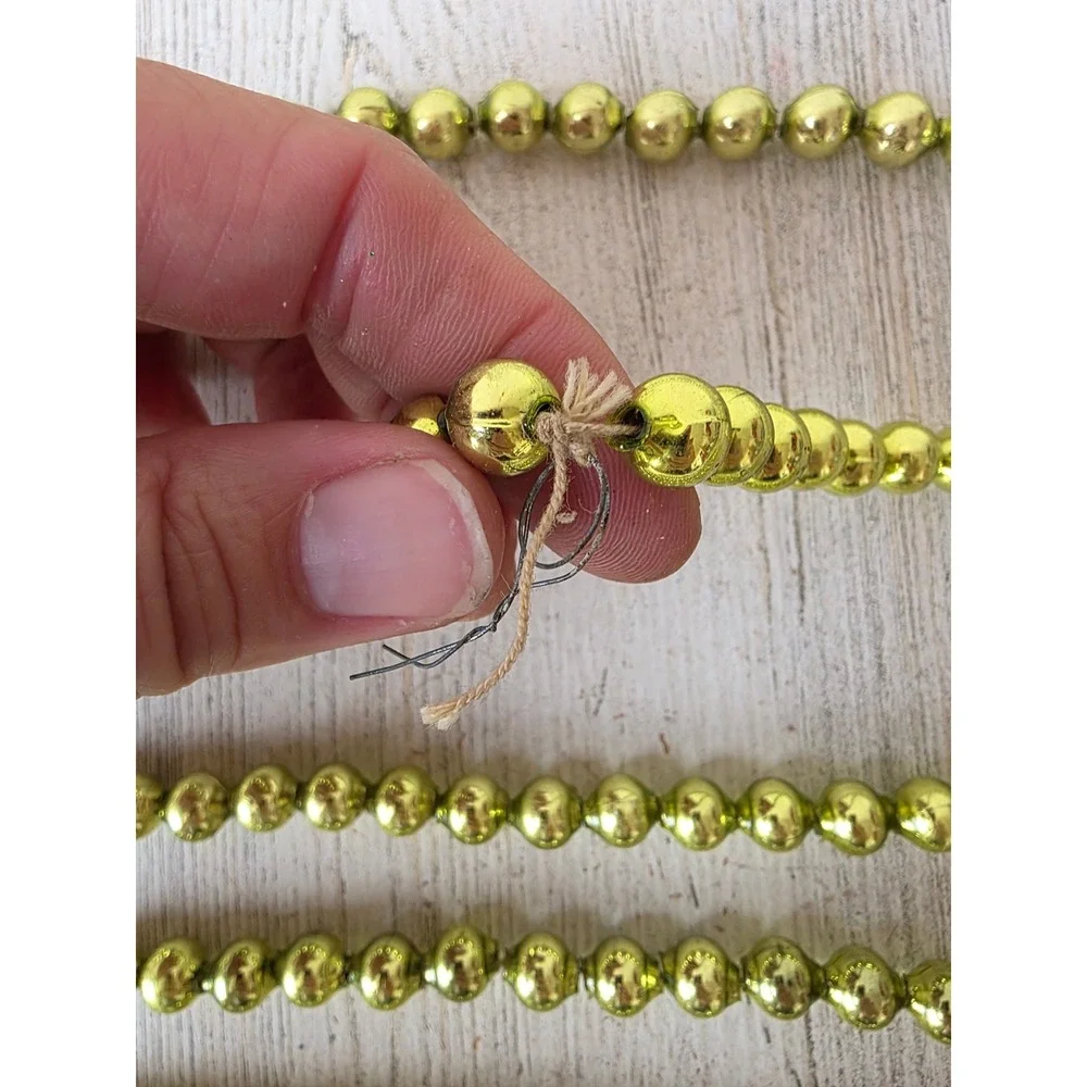 Vintage mercury glass green Garland 200
